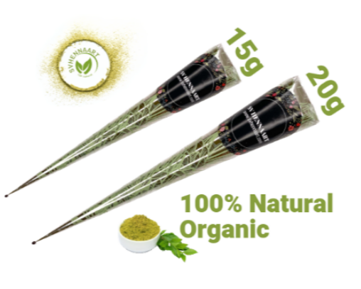 100% NATURAL HENNA CONES 20g
