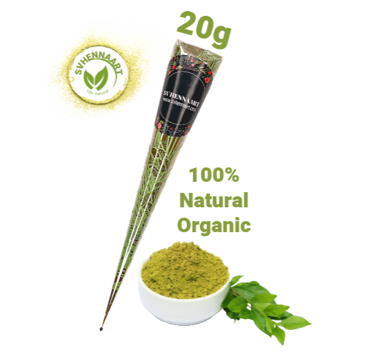 100% NATURAL HENNA CONES 20g