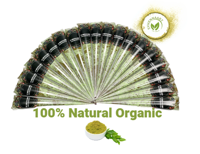 100% NATURAL HENNA CONES 20g