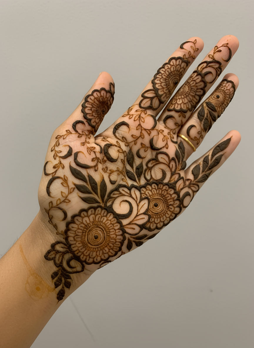 100% Natural Organic Bridal Henna Cone & Bridal Box