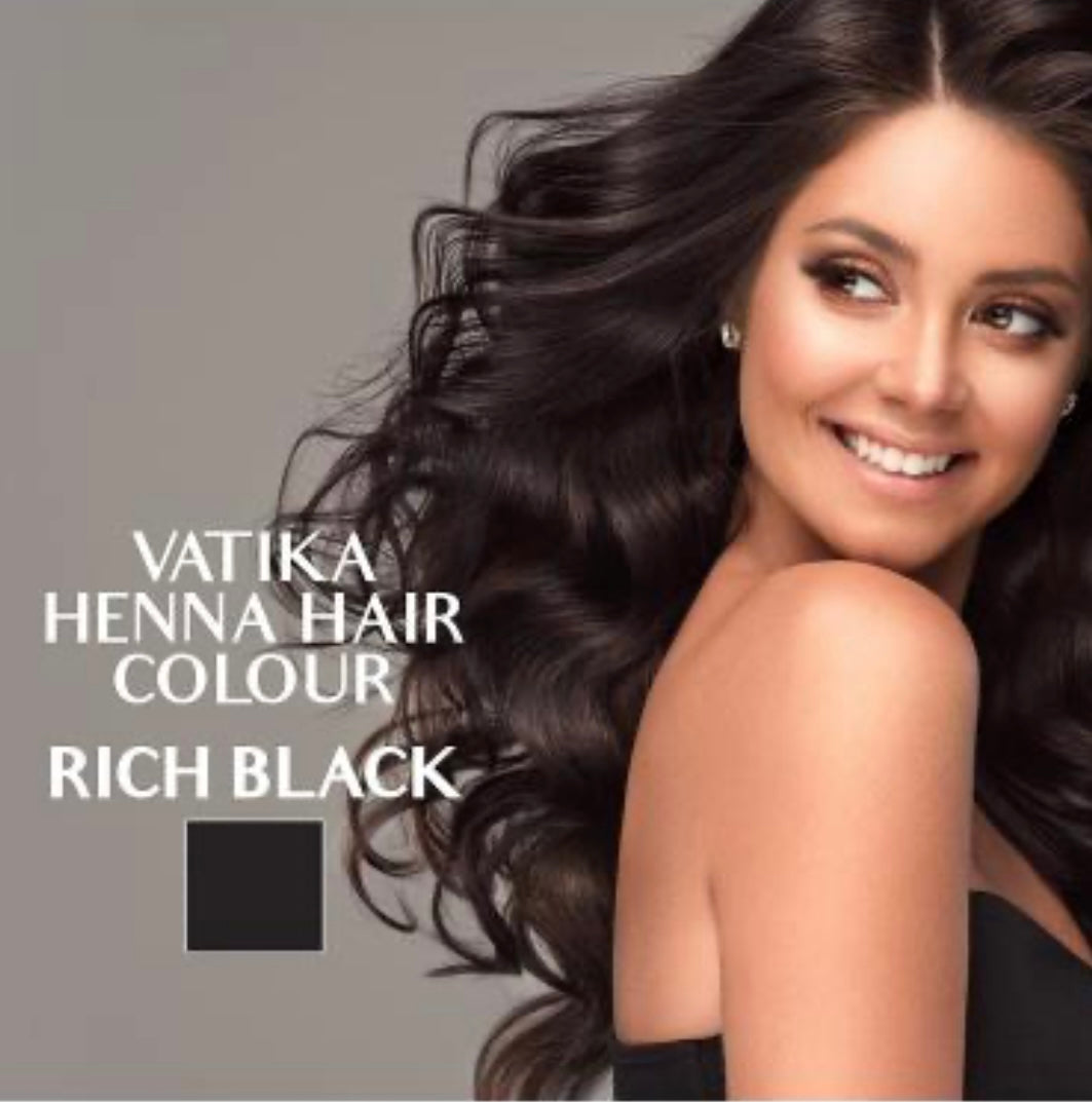 [5] Dabur Vatika Original Henna Hair Colour Powder | NO AMMONIA |- 60g (6x 10g)