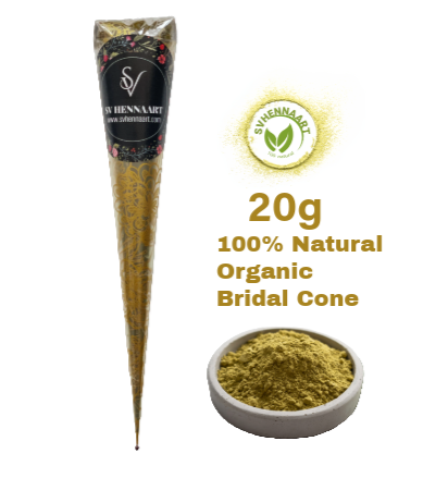 100% Natural Organic Bridal Henna Cone & Bridal Box