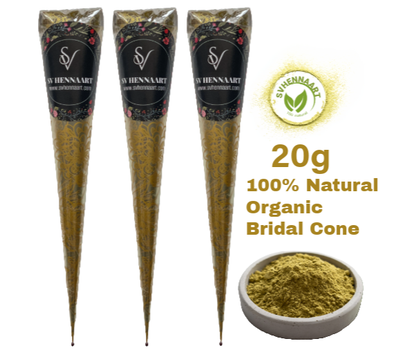 100% Natural Organic Bridal Henna Cone & Bridal Box