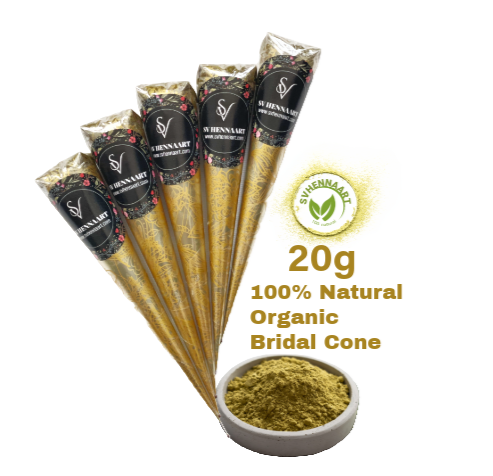 100% Natural Organic Bridal Henna Cone & Bridal Box