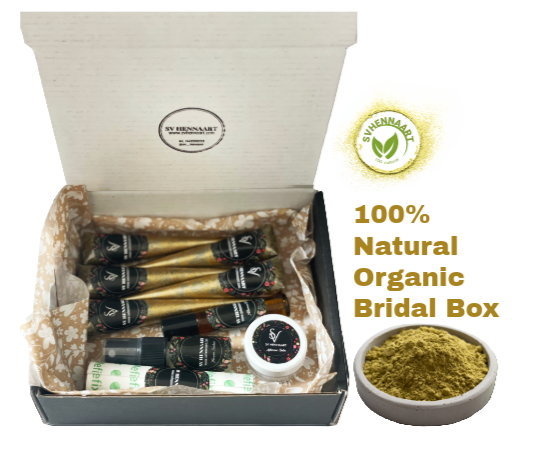 100% Natural Organic Bridal Henna Cone & Bridal Box
