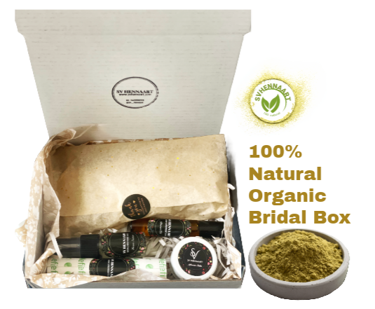 100% Natural Organic Bridal Henna Cone & Bridal Box